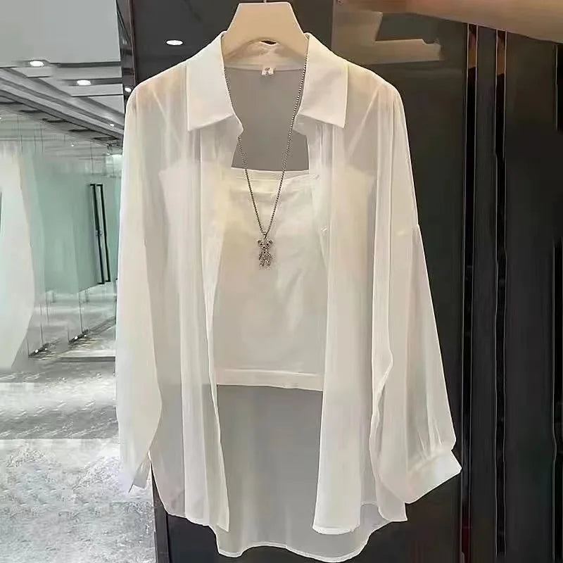 Transparent Long Sleeve Shirt