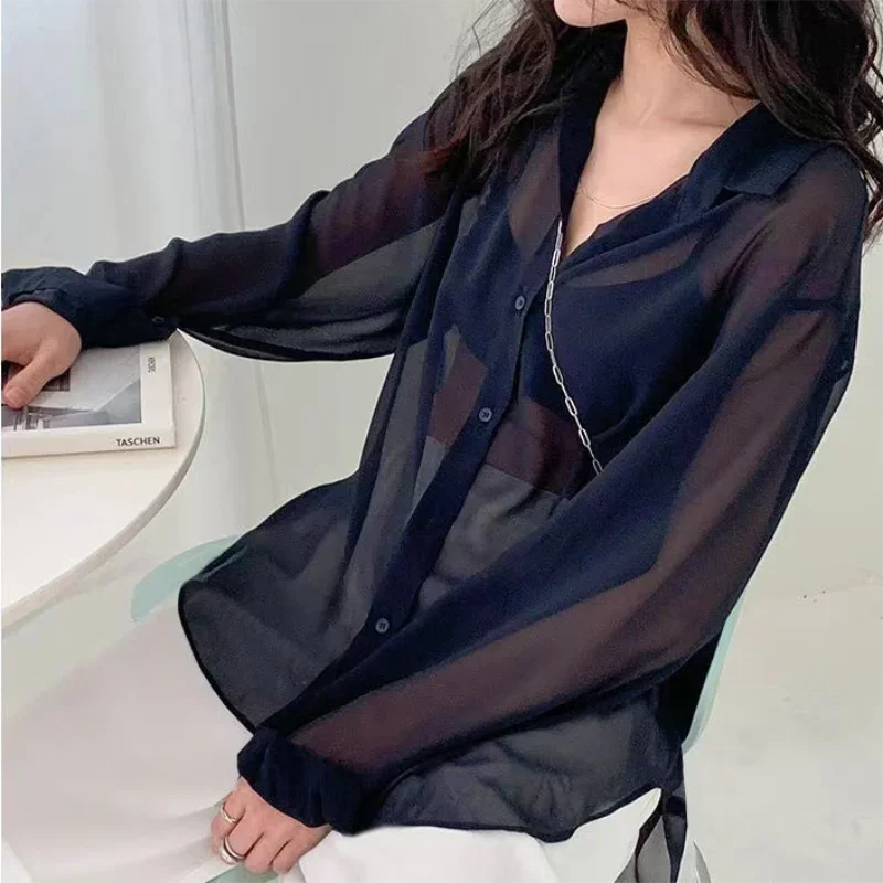 Transparent Long Sleeve Shirt